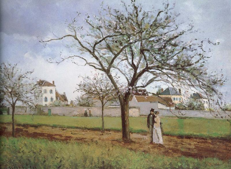 Camille Pissarro Pang plans Schwarz house oil painting picture